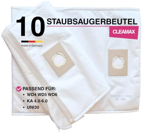 10 Staubsaugerbeutel passend für Kärcher KFI487 WD4 WD5 WD6 Swirl KA4.0-6.0 | passend für Einhell TC-VC TE-VC TH-VC TP-VC 1820 1930 36/30 Kärcher MV4 MV5 MV6 Nilfisk Scheppach Makita Kraftonic Shop-Vac*