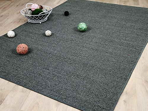 Dekowe Sisal Natur Teppich Grau Blau Mix in 24 Größen