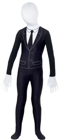 Smiffys Costume garçon supernaturel, Noir et blanc, Avec combinaison