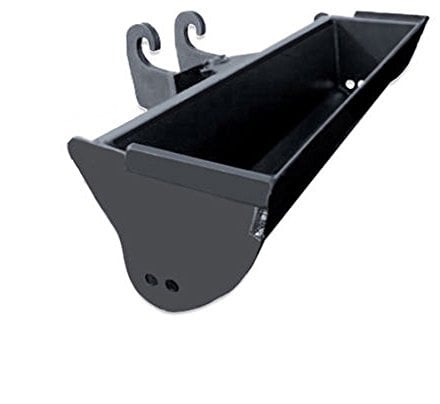 Baggerschaufel starr 120cm CW05 Aufnahme Radlader Minibagger Schaufel Schwarz