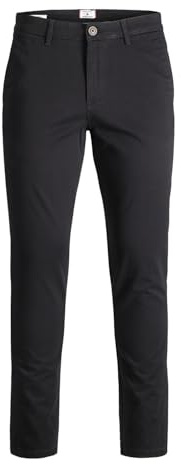 Jack & Jones Herren Jpstmarco Jjbowie Sa Black Noos Hose, Schwarz (Black Black), 29W / 34L EU