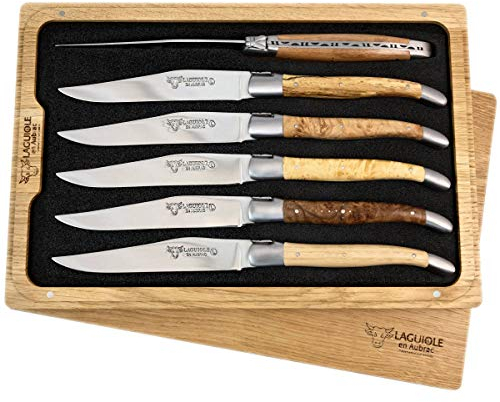 LAGUIOLE en Aubrac 6 Premium Steakmesser geschmiedet europäische Hölzer