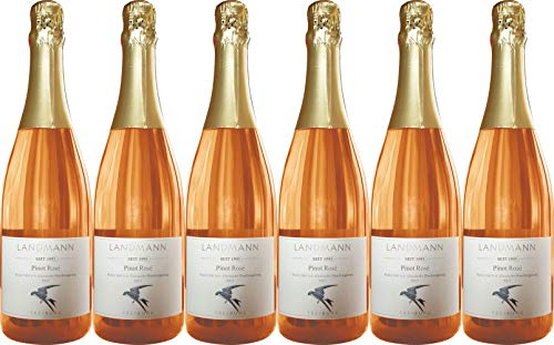 Landmann Baden Pinot Rosé Sekt Brut (herb) Bioland Bio (6 x 0.75 l)