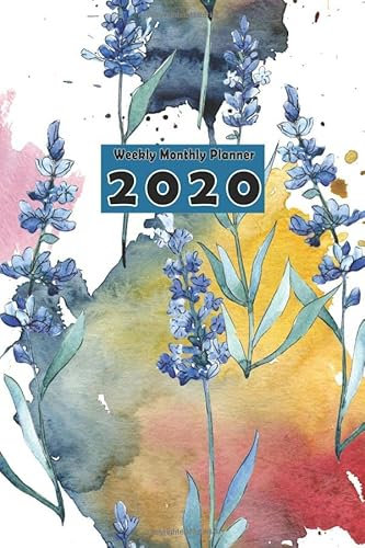 Weekly Monthly Planner 2020: Pocket Planner January To December | Cute Flower Floral Roses Cover