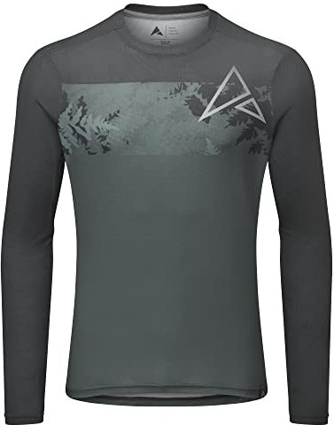 Altura Mens Kielder Lightweight Long Sleeve MTB Cycling Jersey - Carbon - Medium