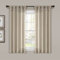 Lush Decor Gardinen aus Jute, geknotete Schlaufen, 160 cm lang x 114 cm breit, Dunkles Leinen