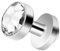 Taffstyle Dermal Anchor Piercing Skin Diver Anker Implantat Kugel Ball Stecker Hantel Hautanker mit Strass Kristall Stein Clear