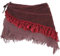 GURU SHOP Goa Cacheur mit Spitze, Minirock, Wickelrock Gürtel - Rot, Damen, Baumwolle, Size:M