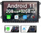 JUNHUA 9 2GB+32GB Android Autoradio für VW Golf 5 V Golf 6 VI Passat Polo Tiguan T5 EOS mit Wireless CarPlay Android Auto, Doppel Din Bluetooth Autoradio mit Navi WiFi FM Radio RDS USB SWC Canbus