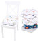 Kindersitzerhöhung Sitzerhöhung Stuhl Kind 32x32x8 cm - Sitzkissen Kinder Booster Seat Stuhlerhöhung Kissen für Kleinkind beim Esstisch Stuhlkissen und Babysitz Dino