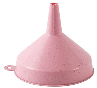 TREGOO Trichter Portable Kitchen Tool Funnel for Oil Dispensing Reusable Plastic Funnel. (Color : Pink)