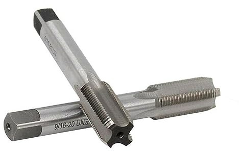FACULX 9/16-20 Taraud filetage droite et gauche HSS 9/16'' - 20 TPI pour réparation de manivelle de vélo, 2pcs