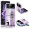 Croazhi Z Flip 3 Handyhülle für Samsung Galaxy Z Flip 3 5G Hülle, Transparente Dünn Silikon Blumen Muster, Galaxy Z Flip 3 Schutzhülle 360 Grad Bumper Bunt Stoßfest für Samsung Z Flip 3 Case (A)