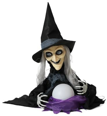 Strega Horror Halloween d'appendere con Luci e Suoni Decorazioni e addobbi per Il Tuo Party