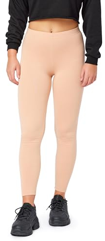 Bellivalini Damen Thermo Leggings Gefüttert für Winter Warme Apre Ski BLV50-320 (Hautfarben, XXL)