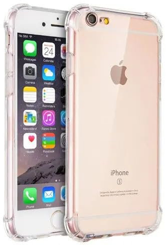Case For Apple iPhone 6S and iPhone 6, Transparent Phone Cover, Shock-Absorption Protective and Anti-Scratch, Basic Case