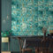 Alwayspon 30 piastrelle adesive da parete per decorazione domestica, 20 x 20 cm, autoadesive, per soggiorno, cucina, bagno, marmo agata blu malachite