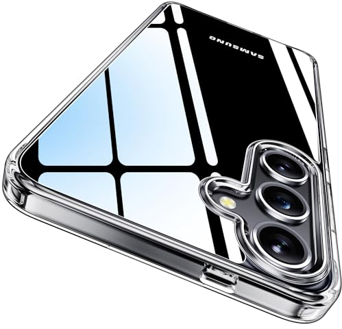 CASEKOO Crystal Clear [Nie Vergilbung] für Samsung Galaxy S24 Plus Hülle 5G 2024 [Unzerstörbarer Militärschutz] Stoßfest Handyhülle Dünn Transparent Slim Case S24+ Cover - Durchsichtig