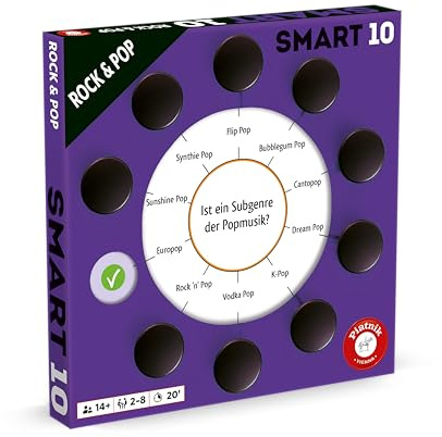 Piatnik Smart 10 Zusatzfragen Rock & Pop, Lila