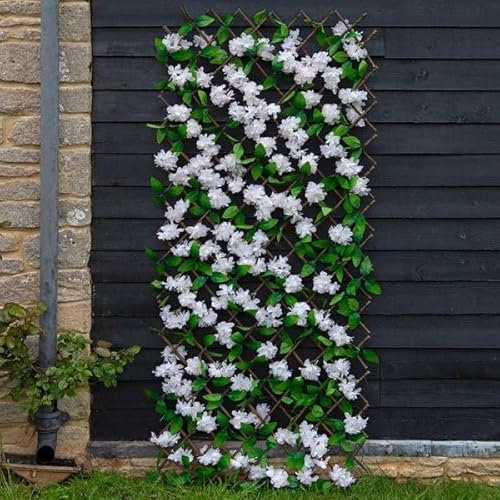 Smart Garden 60cm x180cm Expanding Cherry Blossom Flower Leaf Trellis Bin Screen