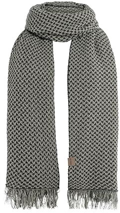 KNIT FACTORY - Astre Sommerschal für Damen - Sommerschal - Frühlingsschal - Leichter Schal Damen - XXL Schal - Baumwollschal - Antraziet - 200x90 cm