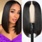 12 Inch Bob Wig Human Hair V Part Wig Echthaar Perücke Straight Human Hair Wigs For Women Upgrade V Part Wig No Lace Ready To Go Glueless Wig Human Hair 180% Density Perücke Damen Echthaar