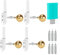 HRGOYY 4pcs Angeln Alarm Glocke, Nachtlicht Knicklicht Angeln, Wasserdicht Licht Sticks mit Schnalle, Led Bissanzeiger Rutenspitze, Nachtangeln Biss Alarm für Angelrute （Upgrade Version）