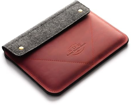 Crazy Horse Craft, Leder Hülle für iPad Pro 11, Fragola Red, Tablet Tasche, Screen Protector, Pencil Pocket, Vintage Bag, Cover