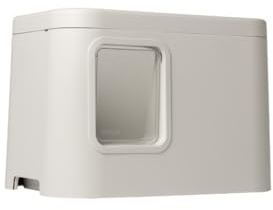 GIZMO Katzentoilette Deluxe - Design - Geeignet für Holzpaletten (Chalk White)