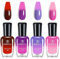 Temperature Colour Changing Nail Polish Set,Chameleon Quick Drying Long-Lasting Burgundy Red Purple Pink Mood Nail Varnish Sets,Rainbow Colour Long Lasting Glossy Nail Polish Kit - Without Use UV Lamp