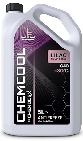 Chemodex ChemCool SOAT -30°C Ready To Use, Mixed Engine Antifreeze Coolant in Lilac, G40, 5 Litres