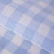 Stoff Meterware Karo 1x1 cm Baumwolle - Baumwollstoff, Züchen, Gingham, Bauernkaro, Kariert, Karomuster, Landhaus, Deko, Nähen, Basteln (Hellblau)