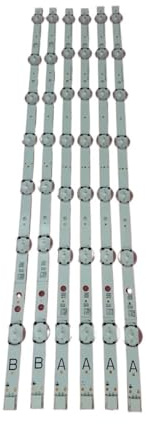 WMAMBZNDHP LED Backlight Strip Fit For Toshiba 49U6763DB 49U5863DB 49U6763DA 49U5663DB 49U5766DB U49H700 VES490QNDL-2D-N11 VES490QNDS-2D-U11(Kit 6pcs For 1 TV)