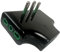 Fanton Adattatore salvaspazio da spina grande 16A a 3 spine bipasso 10A/16A, colore nero