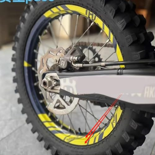 MXP Felgenrandaufkleber für Vorder- und Hinterrad, Streifen für Dirt Bike, Supermoto, Motorrad, Felge, kompatibel mit Husqvarna 53,3 cm / 45,7 cm