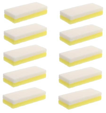 PACKOVE 10 Stück Fußschrubber Stein Fußfeile Hornhautentferner Fußschrubber Bimsstein Für Füße Bimsstein Fußfeile Doppelseitiger Fußbimsstein Gelb
