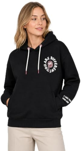 Sublevel Damen Hoodie | Baumwolle | Einzigartiges Design | Hochwertige Verarbeitung | Perfekt für Freizeitoutfits | Angenehmes Tragegefühl | Kapuze