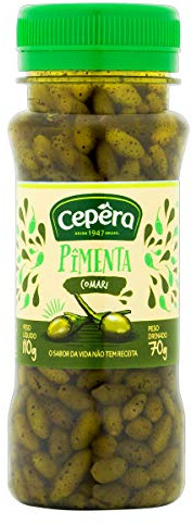 Grüne Comari-Chilischoten, 110g (Abtropfgewicht 70g) - Pimenta Comari Verde CEPERA