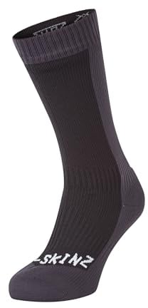 SEALSKINZ | Starston | Unisex Waterproof Cold Weather Mid Length Merino Wool Lined Sock | Outdoor Adventure & Winter Sports, Hiking | Three-Layer Insulation Technology
