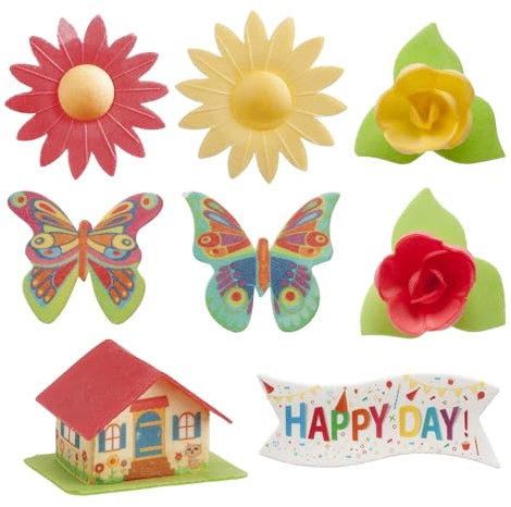 Dekora - Kleine Tortenwaffeln für Tortendeko & Geburtstagstortendekorationen - Tortendeko Essbar