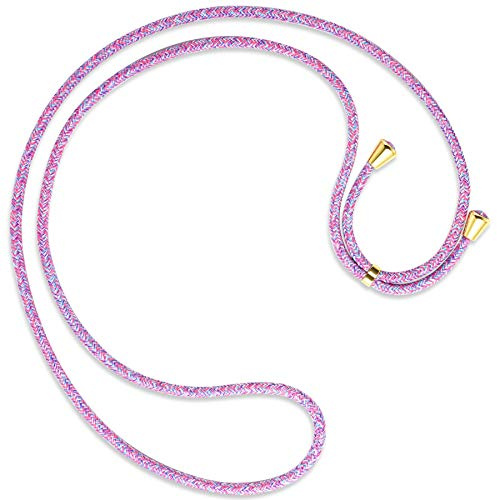 mtb more energy® Ersatz-Band für Handykette - Purple Unicorn - inklusive Endkappen (Gold) - hochwertige Austausch-Kordel - Band Seil Kette