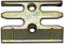 Avocet WMS Espag Mushroom uPVC Window Keep ERK043MA Strike Plate