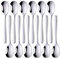 SUNGSENGEUR Teaspoons Set of 12, 13 cm Stainless Steel Table Teaspoon, Tea or Coffee Stirring Spoons, Yogurt Spoon, Dessert Spoon, 5.2 Inch-Silver