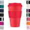 Ecoffee Cup 14oz 400ml Reusable Eco-Friendly 100% Plant Based Coffee Cup with Silicone Lid & Sleeve - Melamine Free & Biodegradable Dishwasher/Microwave Safe Travel Mug, Meridian Gate
