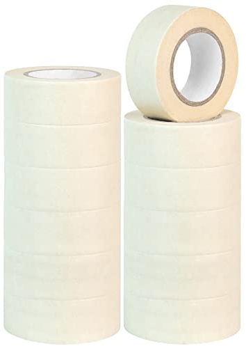NORTHERN BROTHERS Masking Tape 12 Rolls (24mm x 20M) | Masking Tape for Painting Artists Painting Tape For Painters Decorators Tape for Indoor Decorating