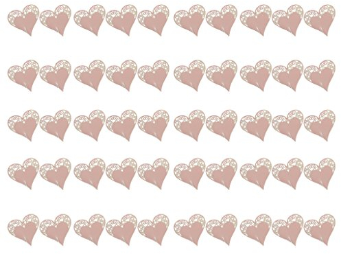 50 Stück rosa Schmetterling Glas Tischkarten – Vintage-Design für Tischdekoration