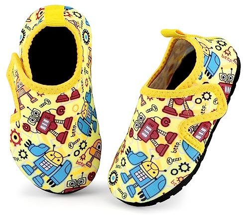 TIZAX Zapatos Verano de Agua para bebés Zapatos Escarpines Antideslizantes para niños Calcetines Descalzo de Secado rápido para Playa Piscina natación