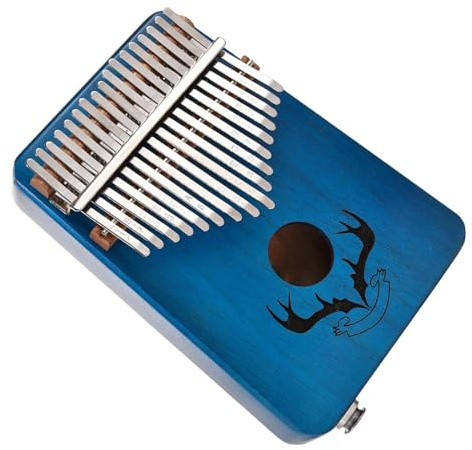 Kalimba Piano 17 Tasten EQ Kalimba Daumenklavier Aus Mahagoniholz ​​Kalimba Fingerklavier Mit Tonabnehmer-Tuner-Hammer (Color : 02)
