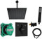 vanvilla Sistema doccia con miscelatore incasso doccia di Hansgrohe Duo Turn E e doccia a pioggia vanvilla con miscelatore, soffione doccia angolare, kit doccia HGS202 nero opaco