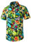 Enlision Hemd Männer Funky Hawaiihemd Sommer Floral Blumenmuster Hawaii Hemd Kurzarm Herren Strand-Druck Unisex Urlaub Hemden Casual Beach Hellgrün M